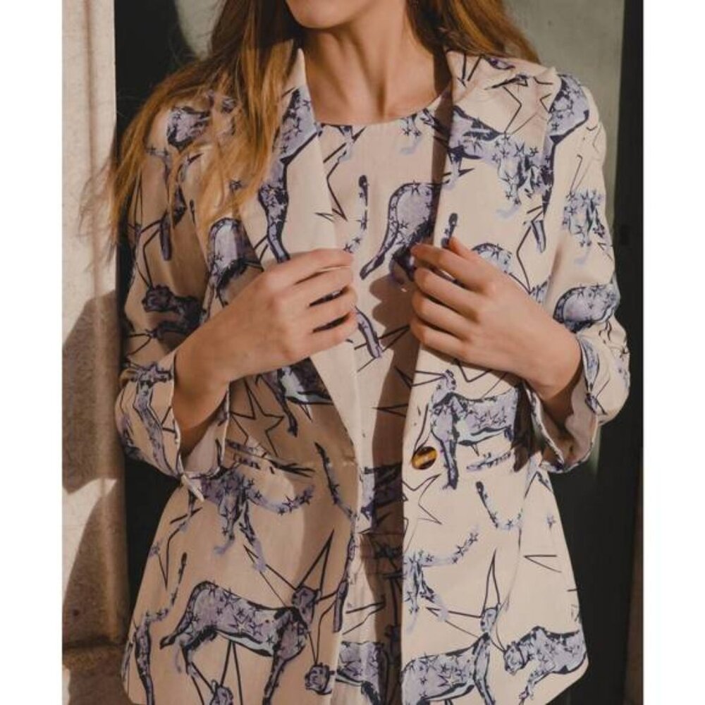 Las Sureñas - Leopard Stars Blazer in Multi